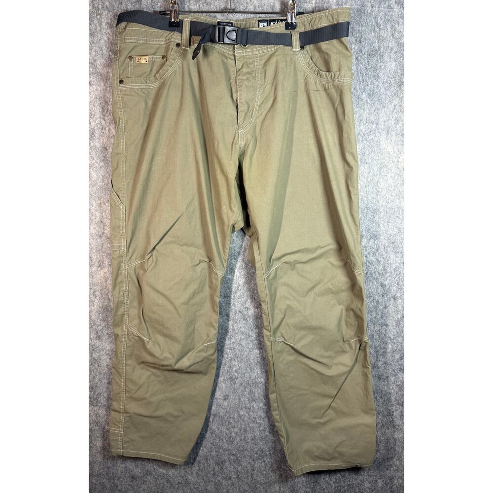 Kuhl Mens Revolvr PatinaDye Carpenter Brown 38x30 Outdoor Hiking Pants Belted